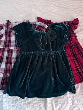2T Crewcuts Christmas Dress Bundle